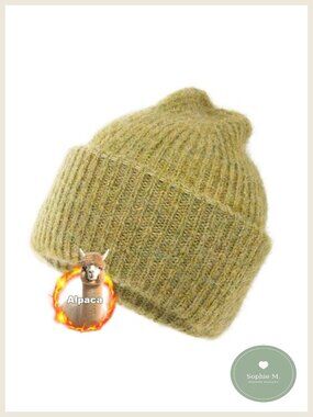 Alpaca Wool Kids Winter Beanie Hat Boys Girls Toddler
